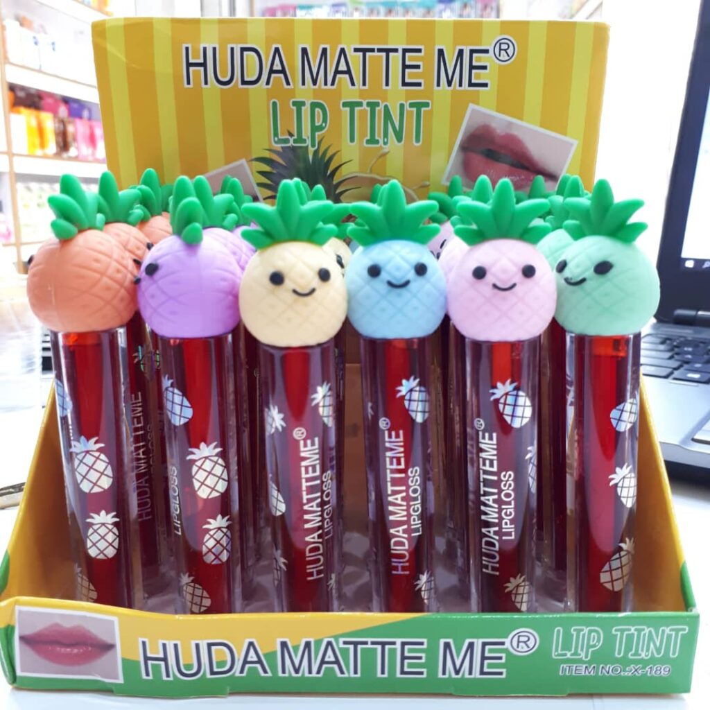 تینت لب طرح آناناس HUDA MATTE ME